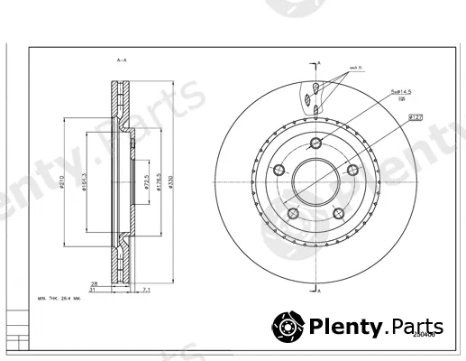 Hart 250406 — Brake Disc