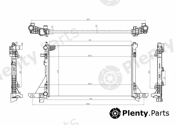 Hart 622014 — Radiator, engine cooling