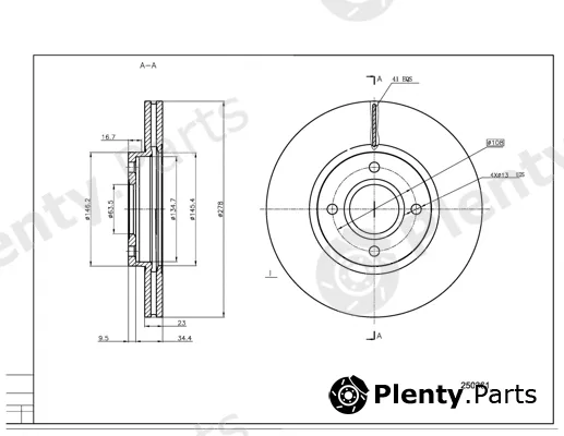 Hart 250361 — Brake Disc