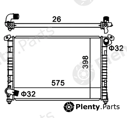 Hart 611968 — Radiator, engine cooling