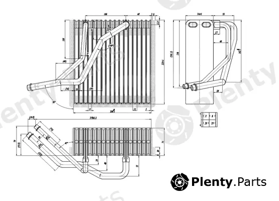 Hart 642488 — Evaporator, air conditioning