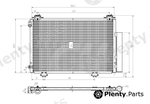Hart 607147 — Condenser, air conditioning