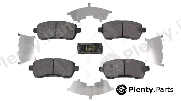 Hart 261845 — Brake Pad Set, disc brake PREMIUM LINE