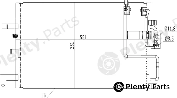 Hart 606165 — Condenser, air conditioning