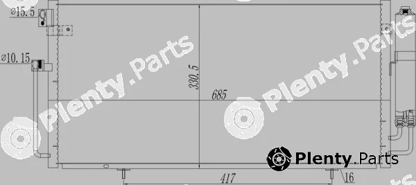 Hart 611256 — Condenser, air conditioning
