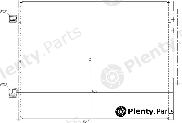 Hart 637005 — Condenser, air conditioning