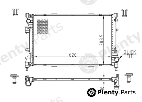 Hart 643024 — Radiator, engine cooling