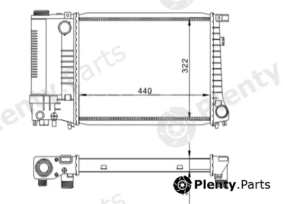 Hart 605565 — Radiator, engine cooling