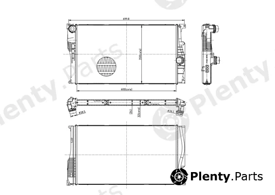 Hart 620041 — Radiator, engine cooling