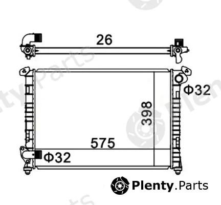 Hart 611966 — Radiator, engine cooling