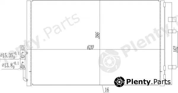 Hart 621636 — Condenser, air conditioning