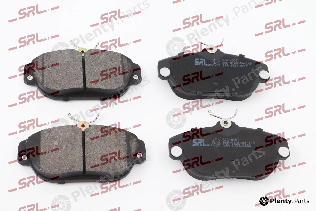 SRLine S70-0907 — Brake Pad Set, disc brake