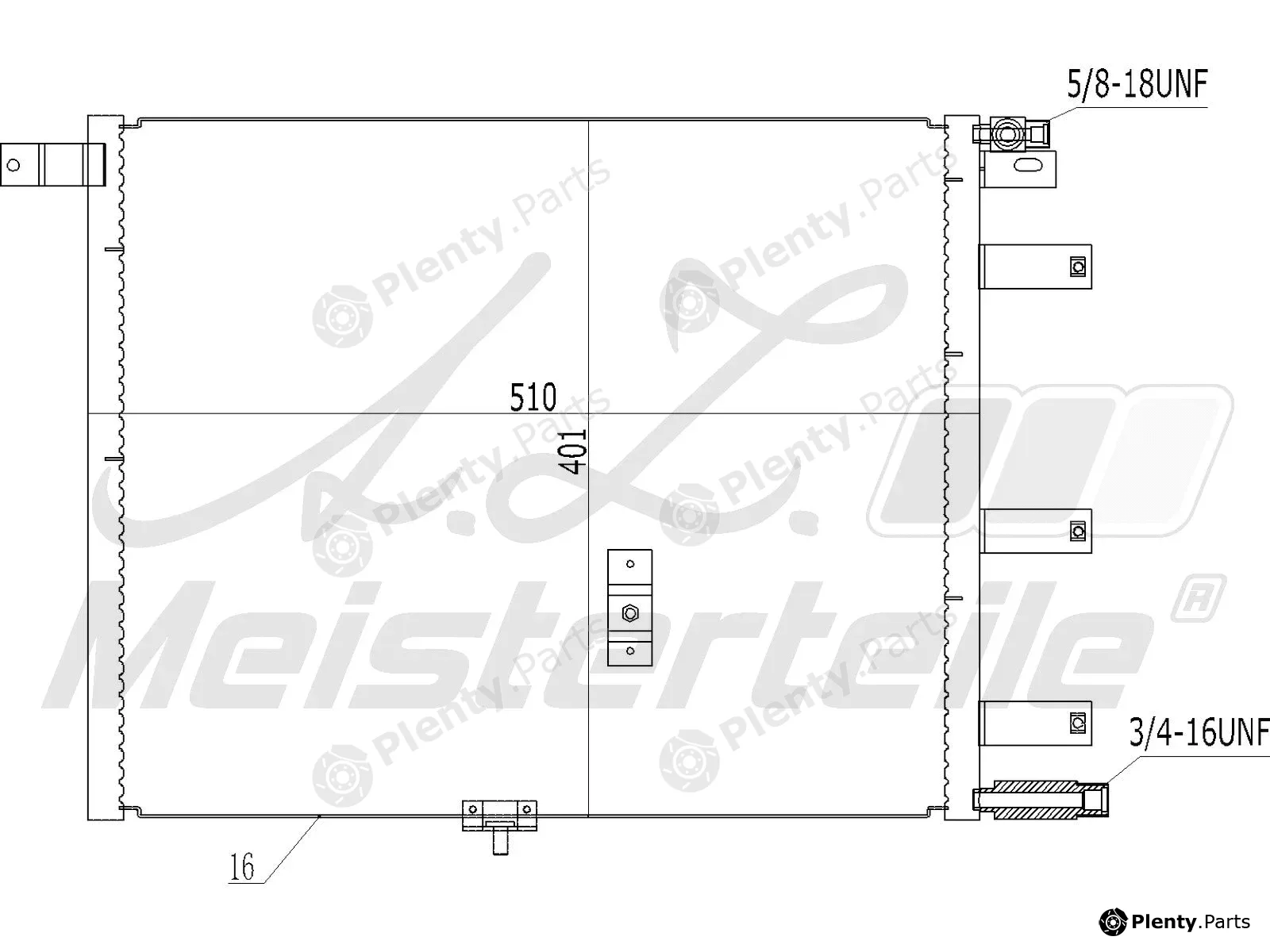 A.Z. Meisterteile AZMT-45-030-1506 — Condenser, air conditioning