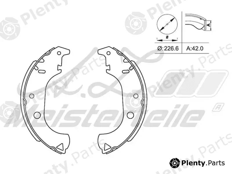 A.Z. Meisterteile AZMT-44-026-1308 — Brake Shoe Set