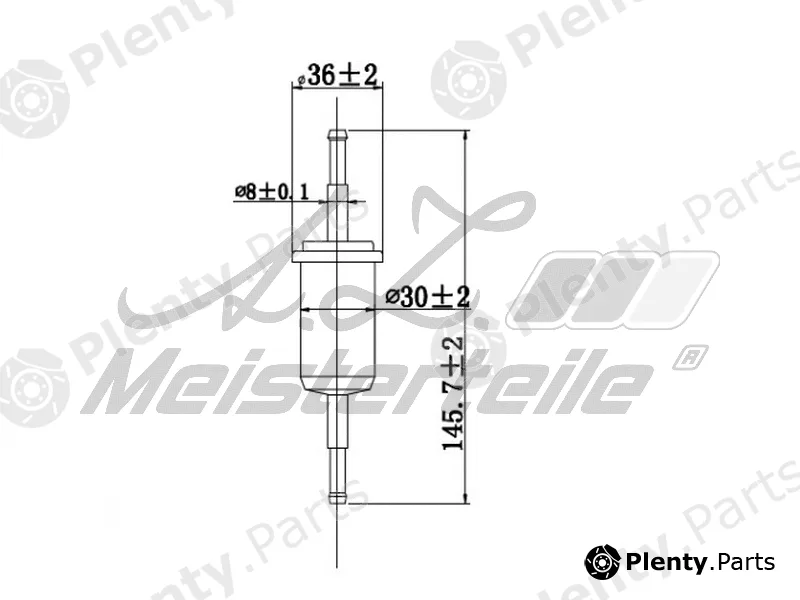 A.Z. Meisterteile AZMT-41-020-1421 — Fuel Filter