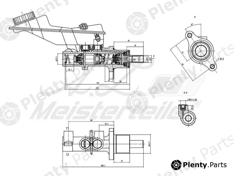 A.Z. Meisterteile AZMT-44-110-1080 — Brake Master Cylinder
