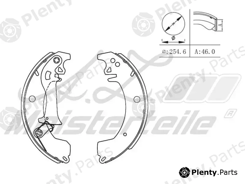 A.Z. Meisterteile AZMT-44-026-1412 — Brake Shoe Set