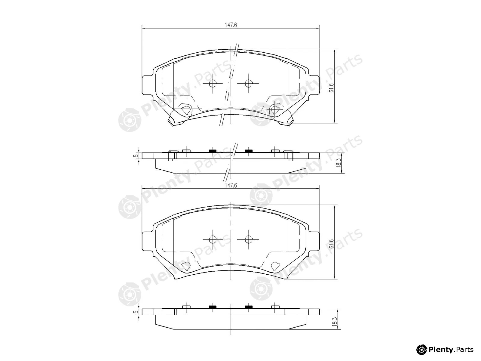 A.Z. Meisterteile AZMT-44-022-1044 — Brake Pad Set, disc brake
