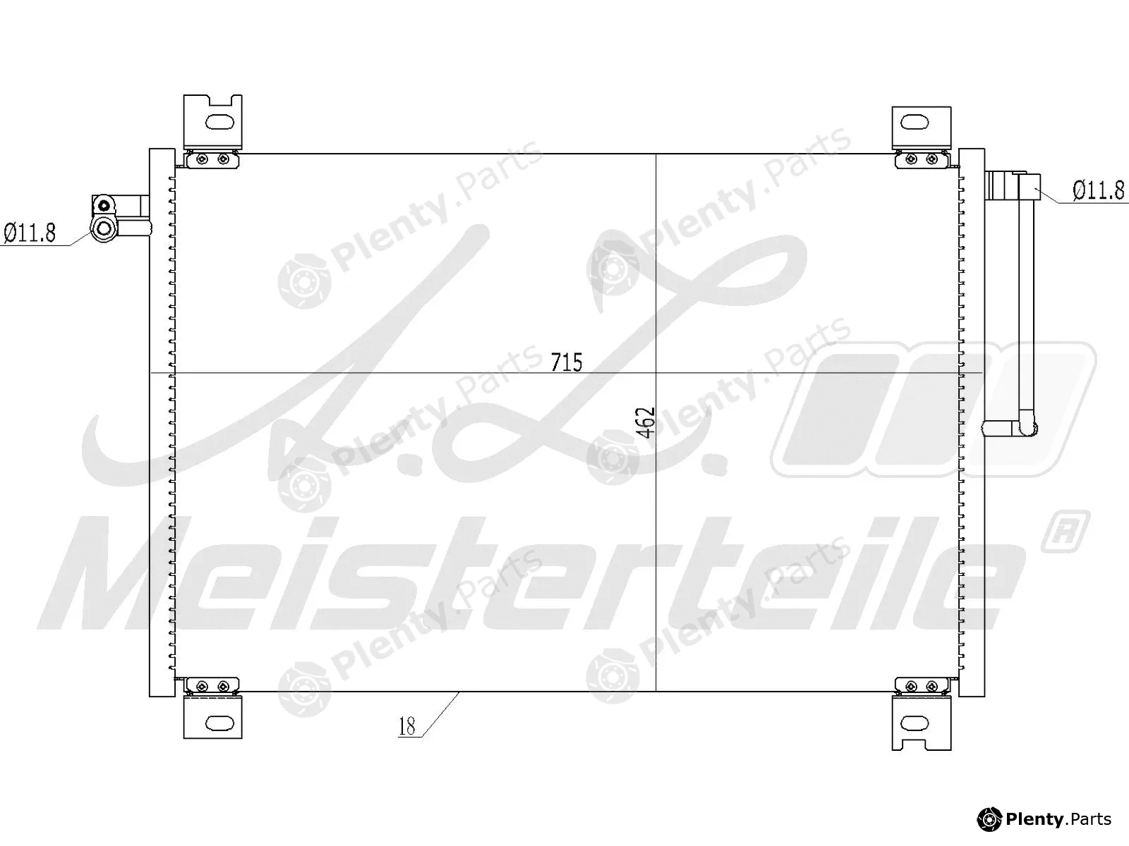 A.Z. Meisterteile AZMT-45-030-1203 — Condenser, air conditioning