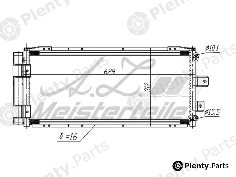 A.Z. Meisterteile AZMT-45-030-1671 — Condenser, air conditioning