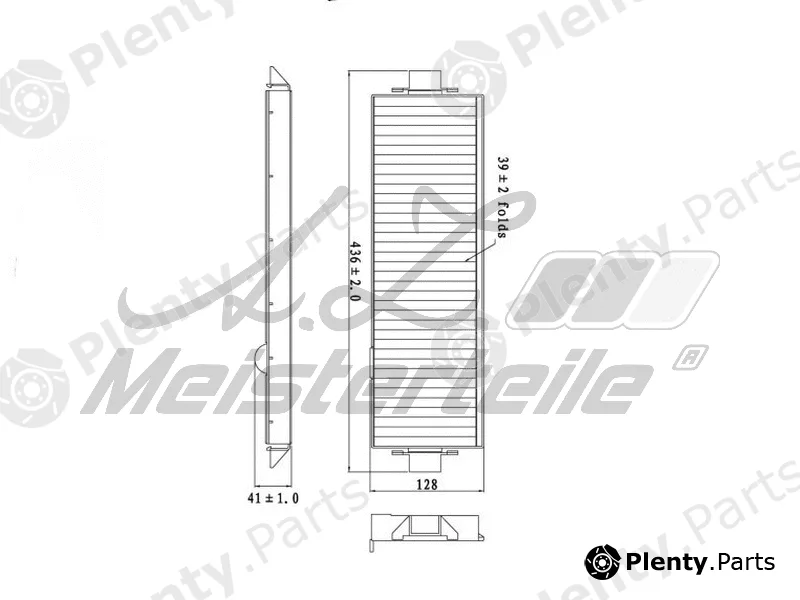 A.Z. Meisterteile AZMT-41-010-1601 — Filter, cabin air