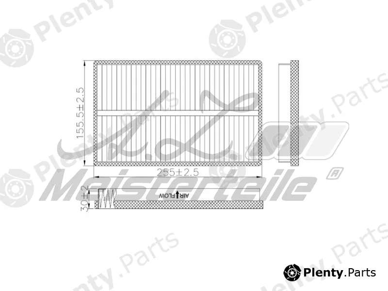 A.Z. Meisterteile AZMT-41-010-1602 — Filter, cabin air