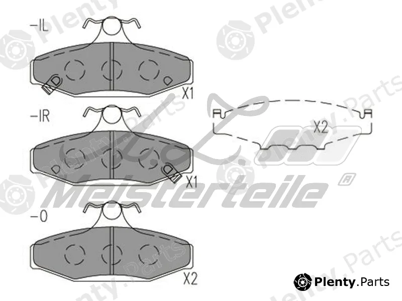 A.Z. Meisterteile AZMT-44-022-2267 — Brake Pad Set, disc brake