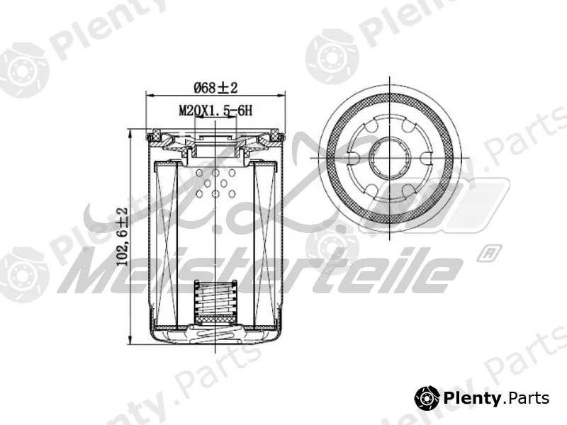 A.Z. Meisterteile AZMT-41-040-1333 — Oil Filter
