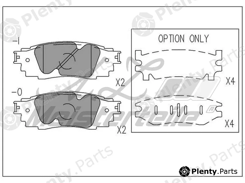 A.Z. Meisterteile AZMT-44-022-2451 — Brake Pad Set, disc brake
