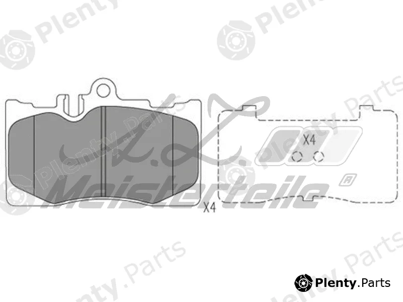 A.Z. Meisterteile AZMT-44-022-1881 — Brake Pad Set, disc brake