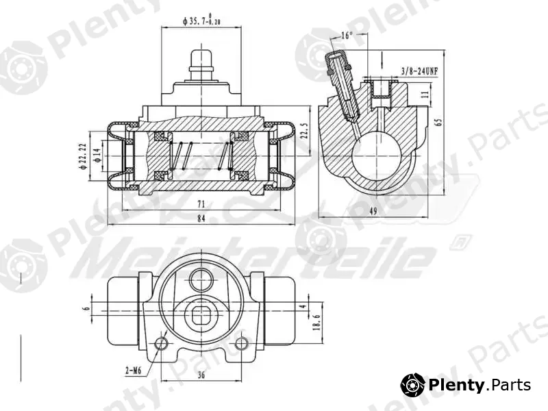 A.Z. Meisterteile AZMT-44-111-1092 — Wheel Brake Cylinder