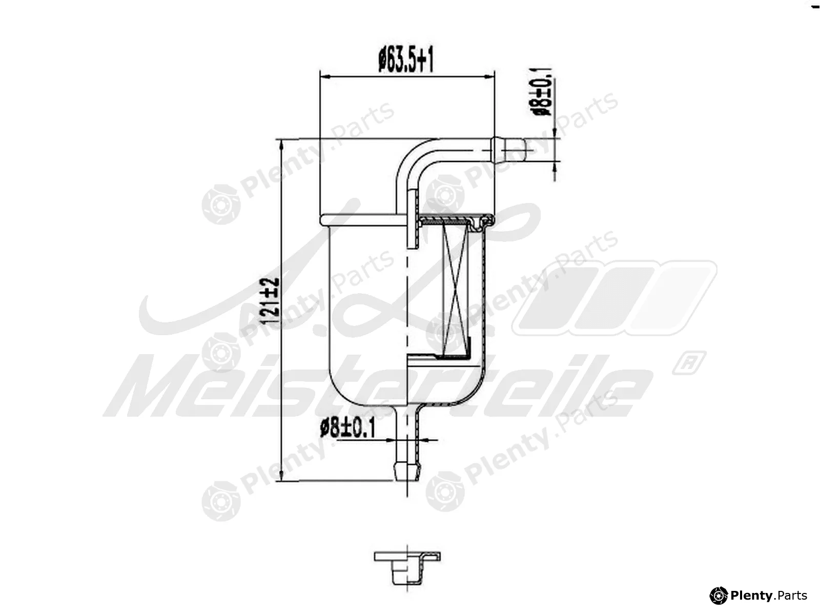 A.Z. Meisterteile AZMT-41-020-1400 — Fuel Filter