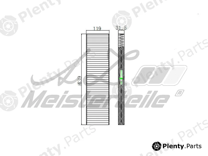 A.Z. Meisterteile AZMT-41-010-1729 — Filter, cabin air