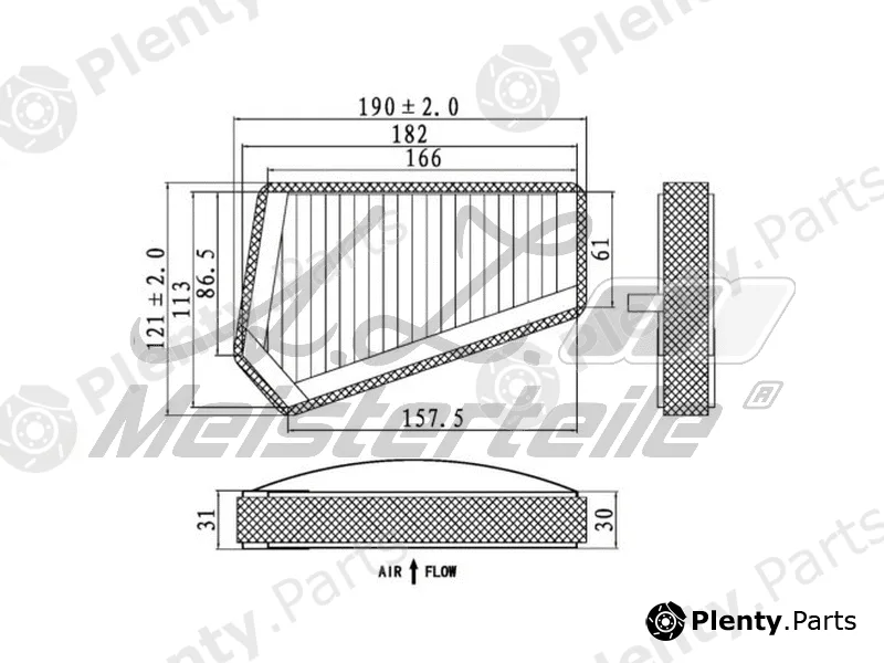 A.Z. Meisterteile AZMT-41-010-1555 — Filter, cabin air