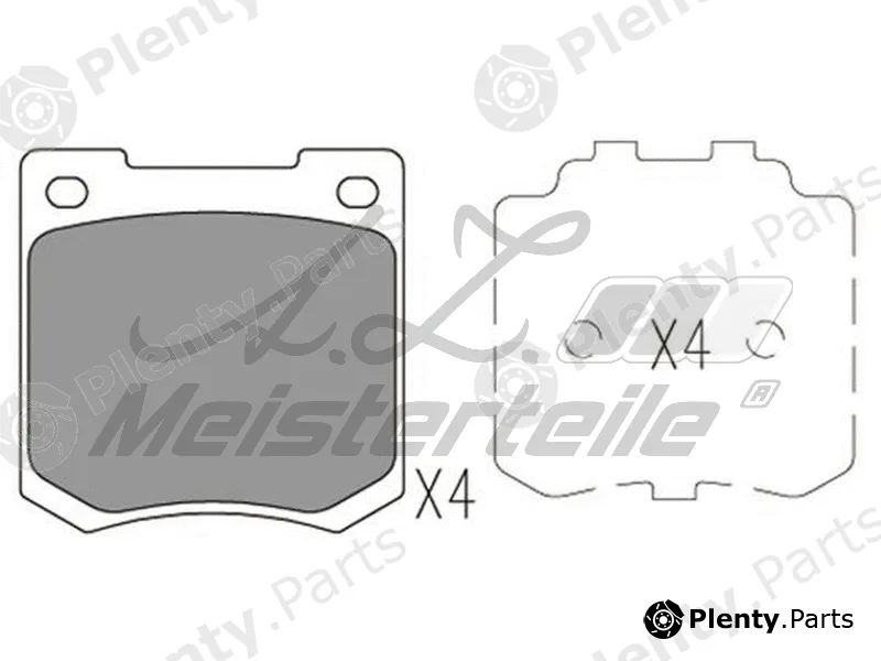 A.Z. Meisterteile AZMT-44-022-1874 — Brake Pad Set, disc brake