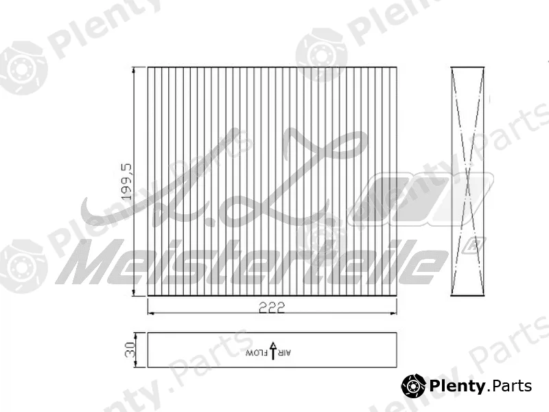 A.Z. Meisterteile AZMT-41-010-1694 — Filter, cabin air