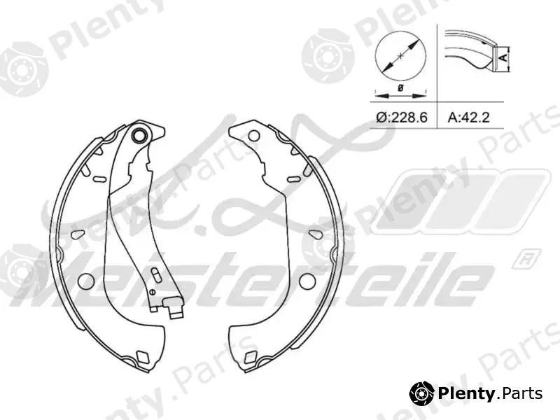 A.Z. Meisterteile AZMT-44-026-1165 — Brake Shoe Set