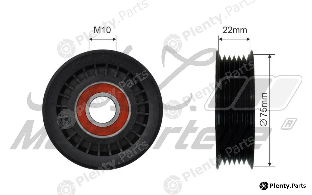 A.Z. Meisterteile AZMT-20-031-2142 — Deflection/Guide Pulley, V-ribbed belt