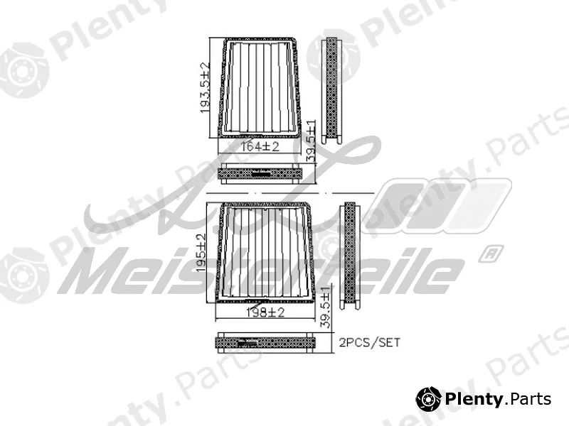 A.Z. Meisterteile AZMT-41-010-1747 — Filter, cabin air