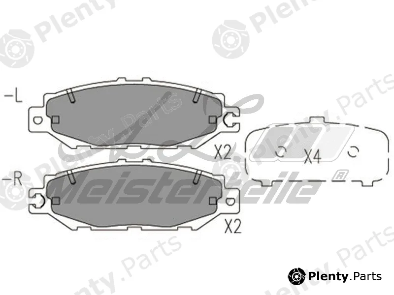 A.Z. Meisterteile AZMT-44-022-1889 — Brake Pad Set, disc brake