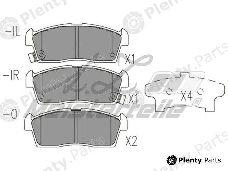A.Z. Meisterteile AZMT-44-022-1979 — Brake Pad Set, disc brake