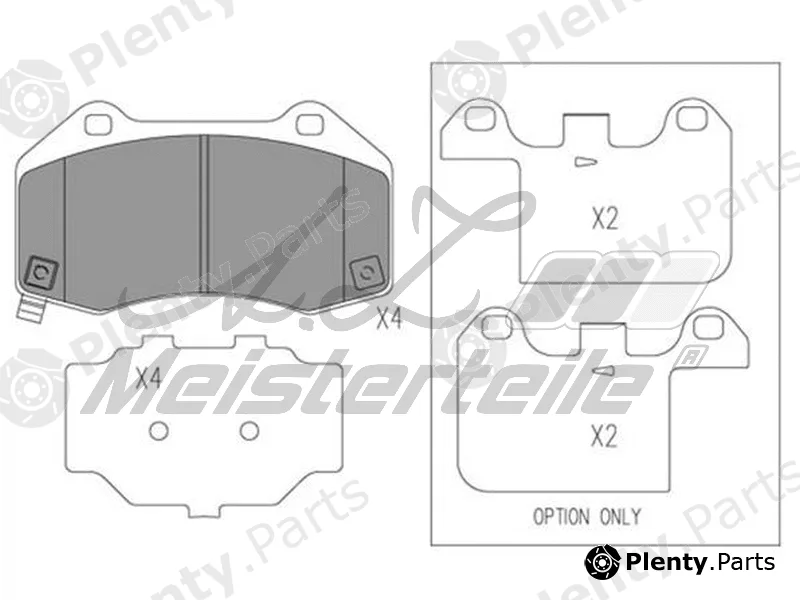 A.Z. Meisterteile AZMT-44-022-2057 — Brake Pad Set, disc brake