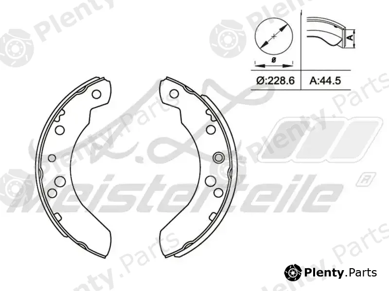 A.Z. Meisterteile AZMT-44-026-1208 — Brake Shoe Set