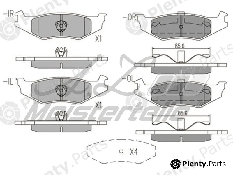 A.Z. Meisterteile AZMT-44-022-2329 — Brake Pad Set, disc brake