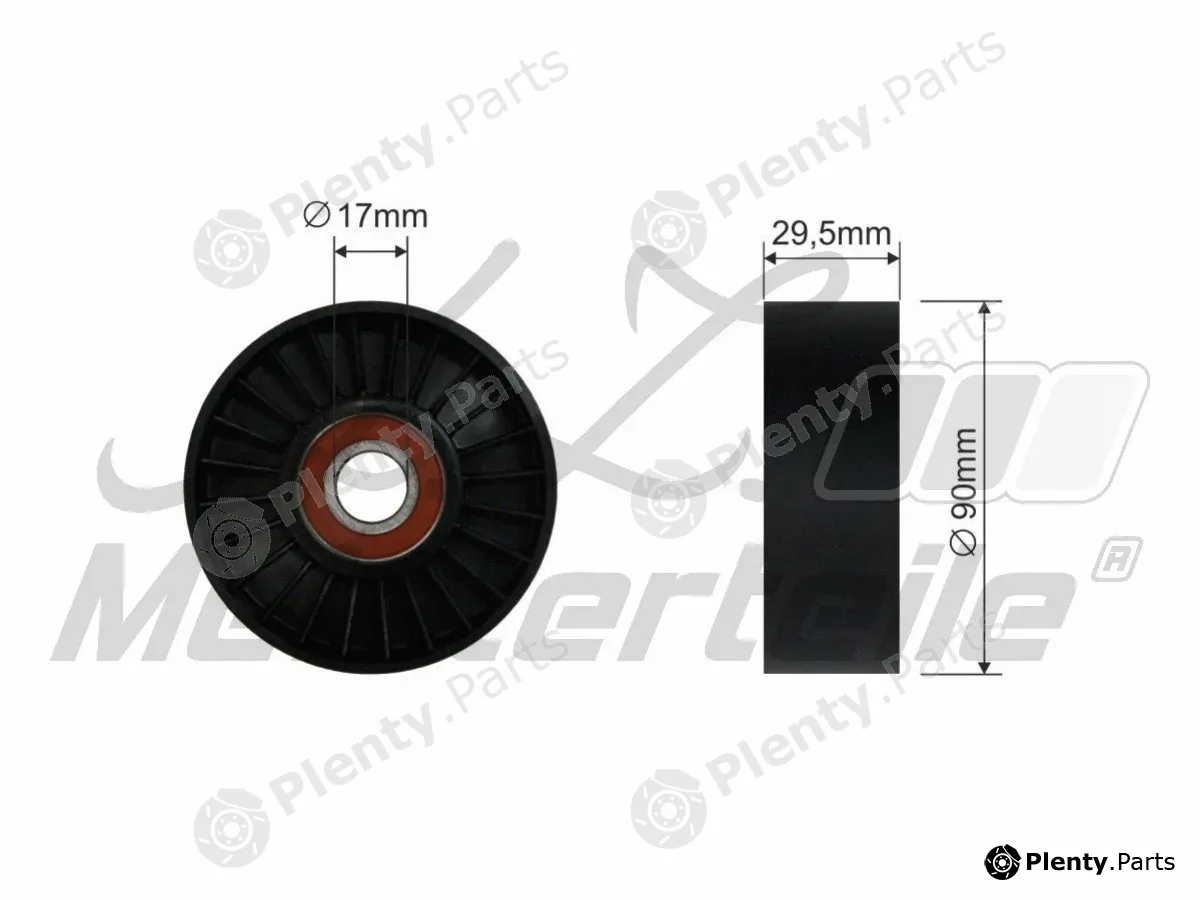 A.Z. Meisterteile AZMT-20-031-1142 — Deflection/Guide Pulley, V-ribbed belt