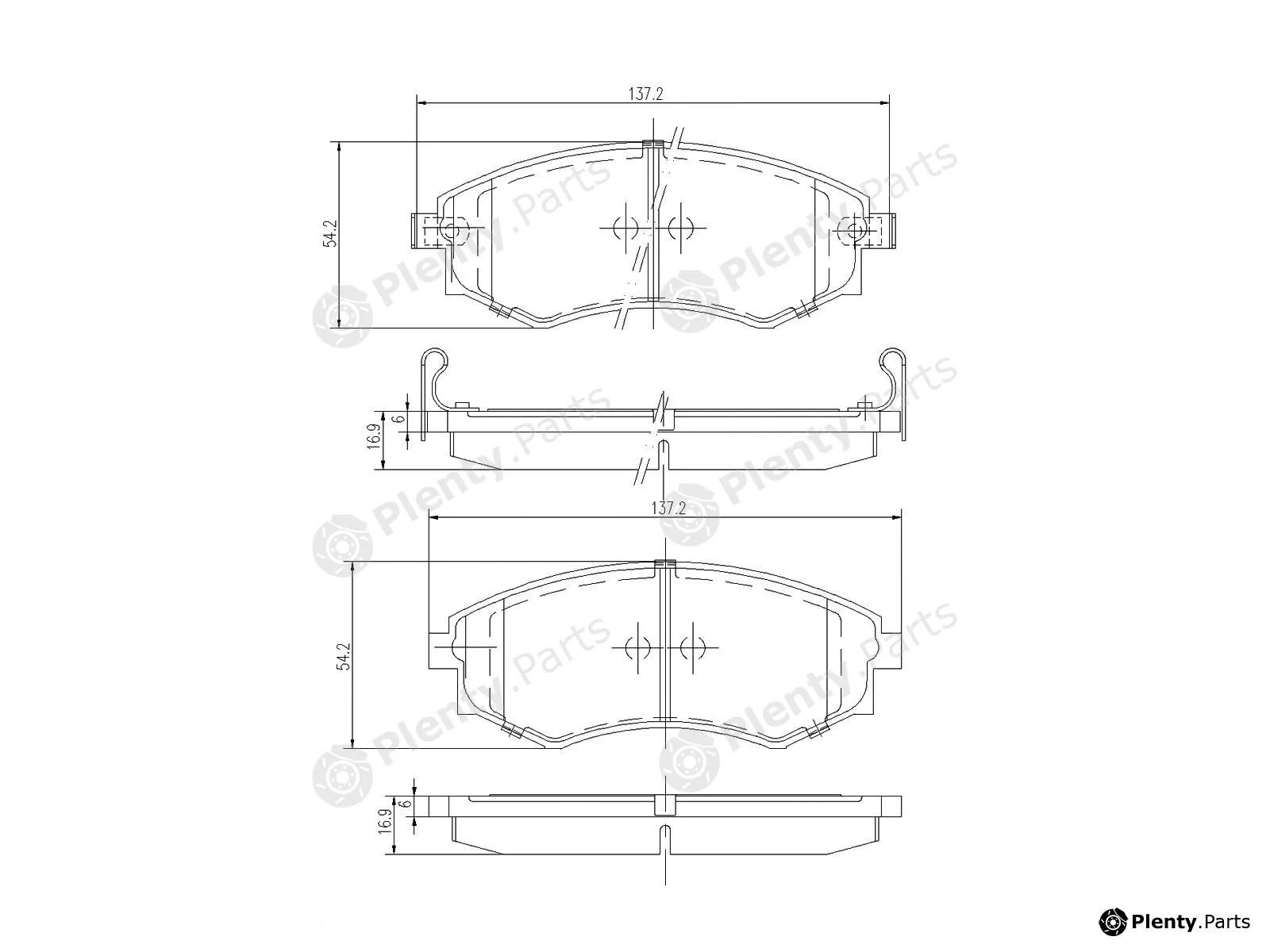 A.Z. Meisterteile AZMT-44-022-1371 — Brake Pad Set, disc brake