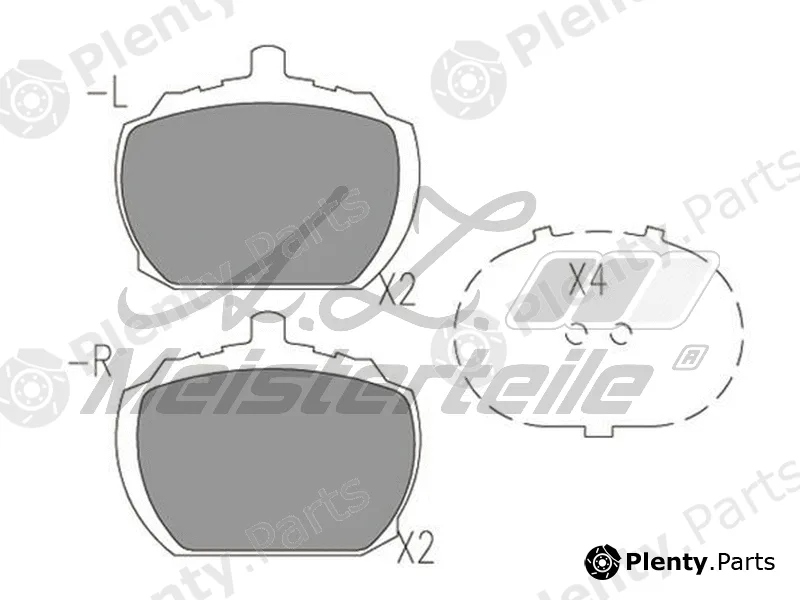 A.Z. Meisterteile AZMT-44-022-2299 — Brake Pad Set, disc brake