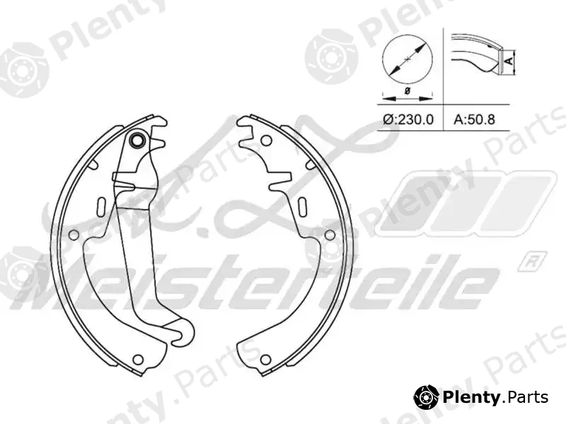 A.Z. Meisterteile AZMT-44-026-1298 — Brake Shoe Set