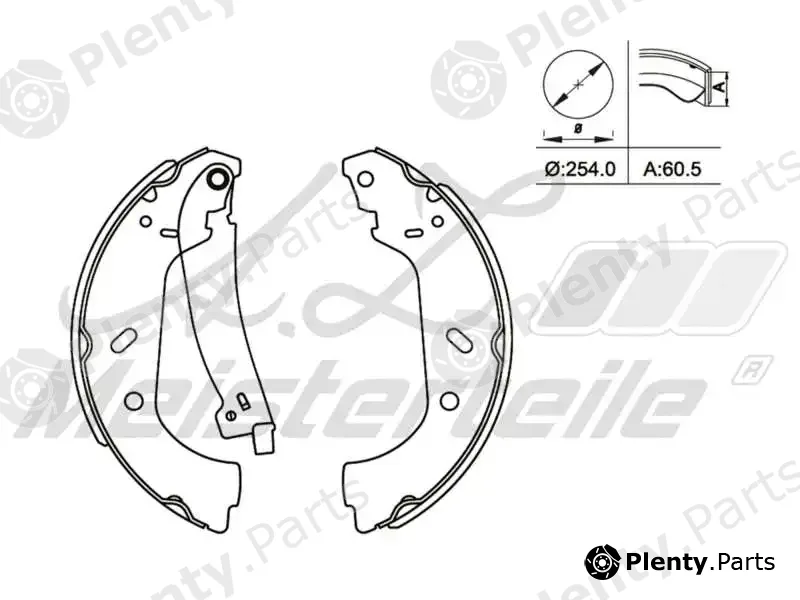 A.Z. Meisterteile AZMT-44-026-1159 — Brake Shoe Set