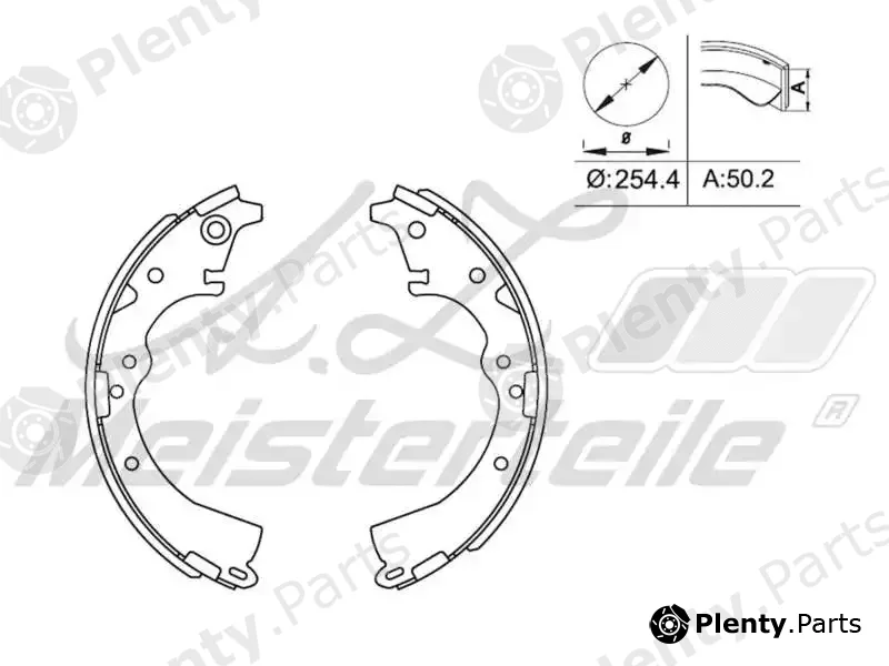 A.Z. Meisterteile AZMT-44-026-1376 — Brake Shoe Set